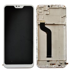 Xiaomi Mi A2 Lite (M1805D1SG) дисплей (экран) и сенсор (тачскрин) белый На рамке