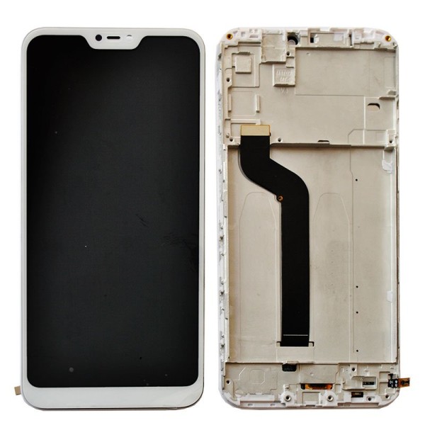 Xiaomi Mi A2 Lite (M1805D1SG) дисплей (екран) та сенсор (тачскрін) білий На рамці