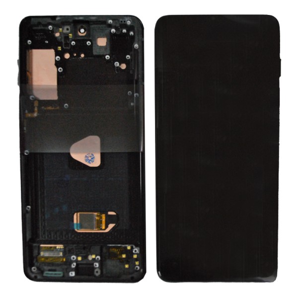 Samsung Galaxy S21 Plus (SM-G996) дисплей (экран) и сенсор (тачскрин) OLED черная рамка 