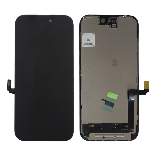 iPhone 16 дисплей (экран) и сенсор (тачскрин) черный GX HARD OLED