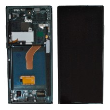 Samsung Galaxy S22 Ultra 5G (SM-S908) дисплей (экран) и сенсор (тачскрин) OLED green рамка