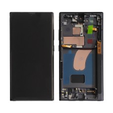 Samsung Galaxy S23 Ultra SM-S918 дисплей (экран) и сенсор (тачскрин) OLED Phantom black рамка