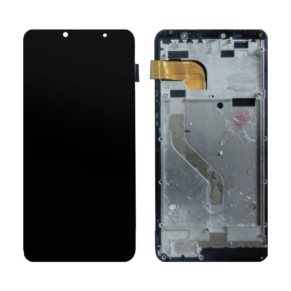 Bravis N1-570 Space дисплей (екран) та сенсор (тачскрін) чорний на рамці