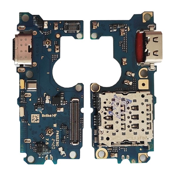 Motorola G85 XT2427 нижняя плата с разъёмом зарядки, наушников и микрофоном Original (PRC)
