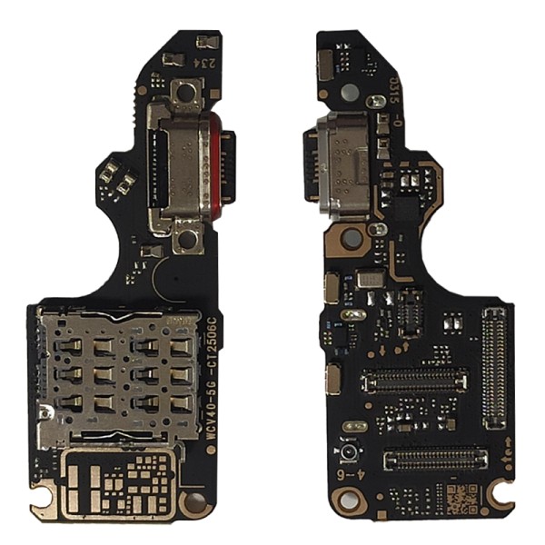 Vivo V40 5G V2348 нижняя плата с разъёмом зарядки и микрофоном