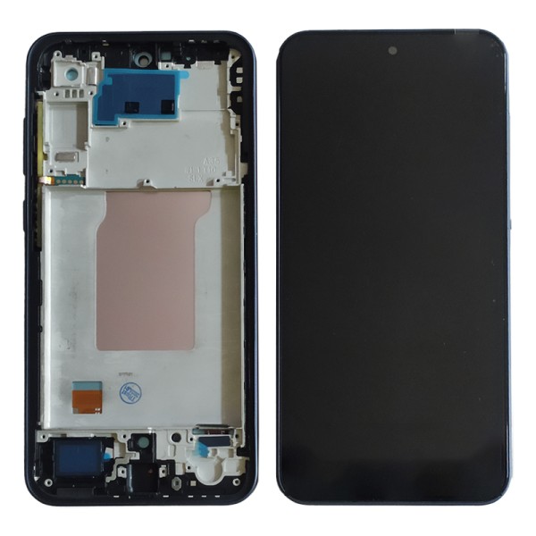 Samsung Galaxy A35 SM-A356 дисплей (экран) и сенсор (тачскрин) черный на рамке Incell TFT