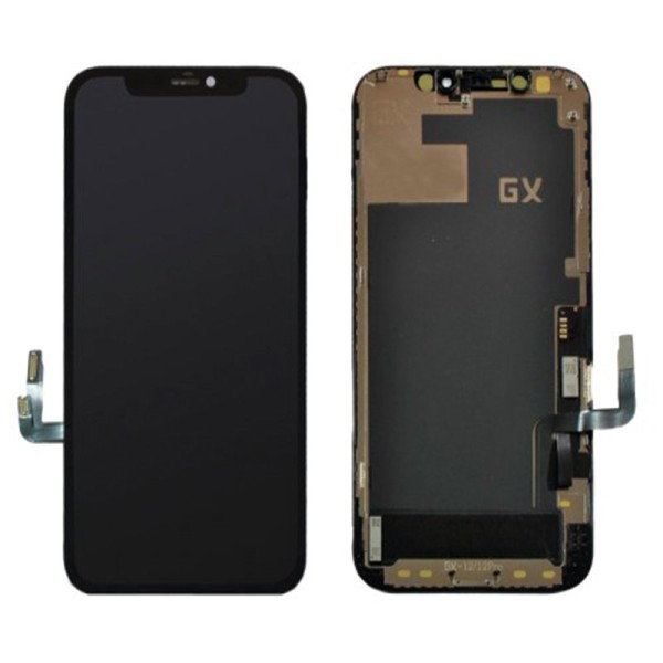 iPhone 12 Pro дисплей (екран) та сенсор (тачскрін) чорний Hard OLED GX 