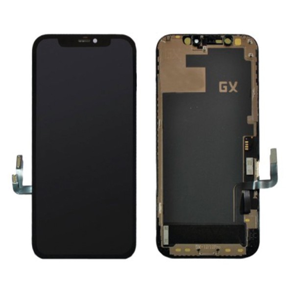 iPhone 12 дисплей (экран) и сенсор (тачскрин) черный Hard OLED GX 