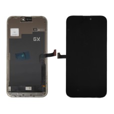 iPhone 15 Pro Max дисплей (экран) и сенсор (тачскрин) черный GX HARD OLED