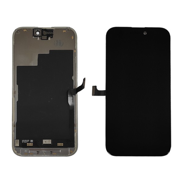 iPhone 15 Pro дисплей (экран) и сенсор (тачскрин) черный Retina OLED