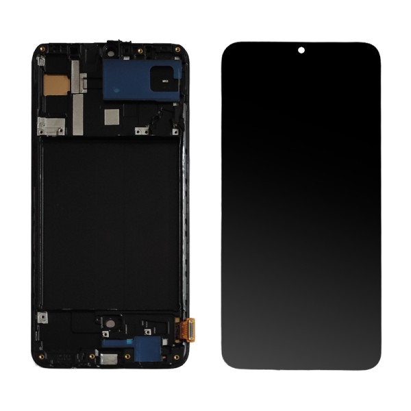 Samsung Galaxy A70 SM-A705 дисплей (екран) та сенсор (тачскрін) OLED на рамці Small glass