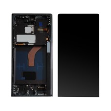 Samsung Galaxy S22 Ultra 5G SM-S908 дисплей (экран) и сенсор (тачскрин) OLED Phantom black рамка