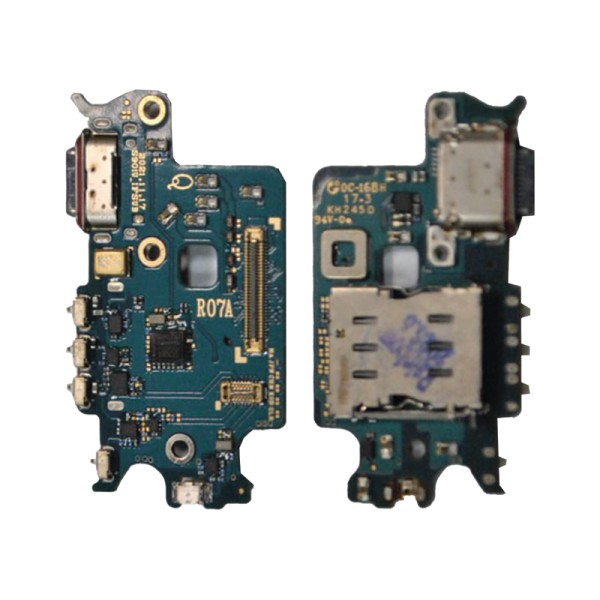 Samsung Galaxy S22 SM-S901 нижняя плата с разъёмом зарядки, микрофоном и SIM-коннектором Original
