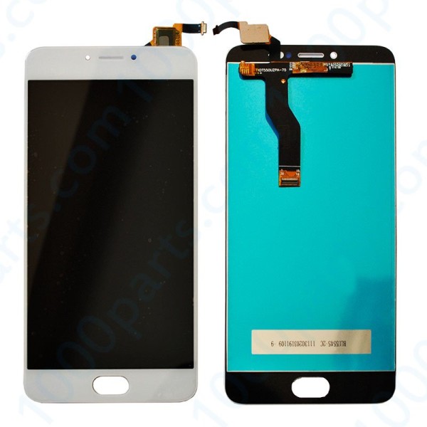 Meizu M3 Note (L681H) дисплей (экран) и сенсор (тачскрин) белый Без рамки