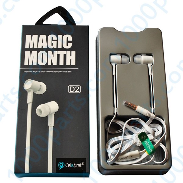Навушники з мікрофоном Magic Month D2 білі