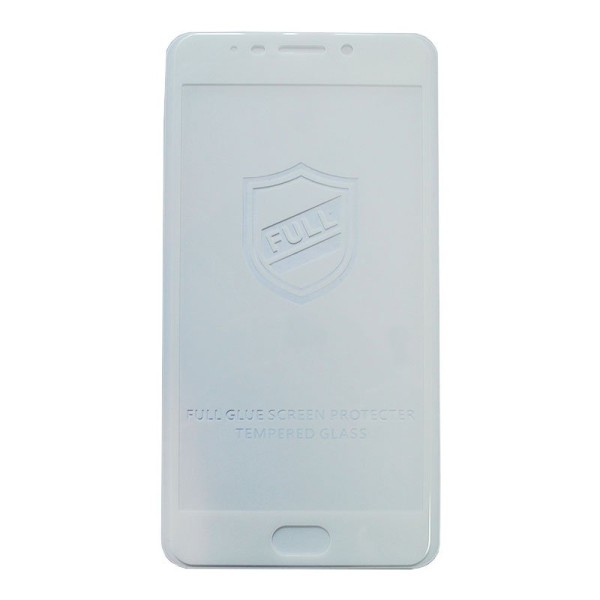 Meizu M6 Note (M721L, M721H) белое защитное стекло 3D Full Glue