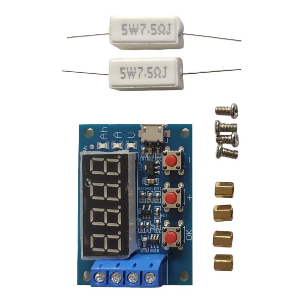 HW-586 тестер ёмкости аккумуляторных батарей Micro USB