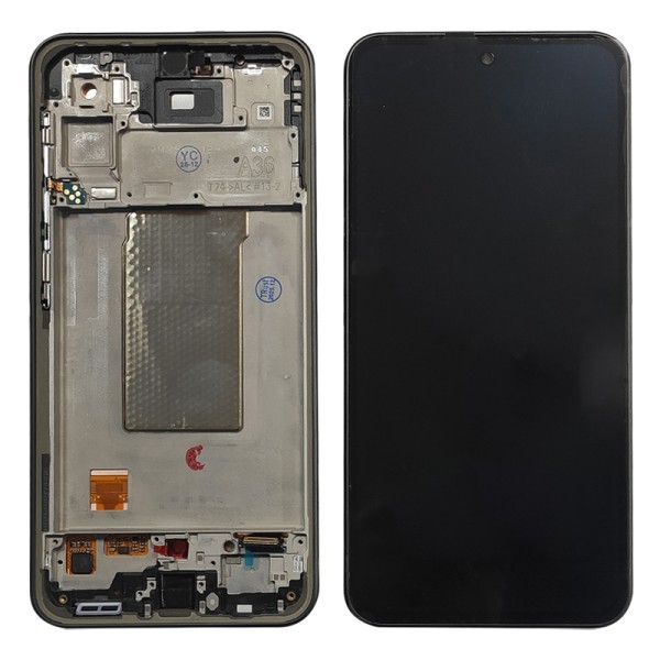 Samsung Galaxy A36 5G SM-A366 GH82-36841A дисплей (экран) и сенсор (тачскрин) Amoled на рамке Awesome Black