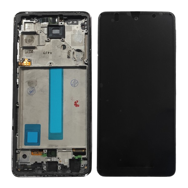 Samsung Galaxy A52s SM-A528 GH82-26863A дисплей (экран) и сенсор (тачскрин) Amoled на рамке Awesome Black