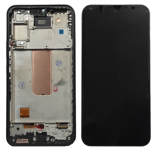 Samsung Galaxy A54 5G SM-A546 GH82-31232A дисплей (экран) и сенсор (тачскрин) Amoled на рамке Graphite