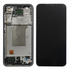 Samsung Galaxy A35 SM-A356 GH82-34221A дисплей (екран) та сенсор (тачскрін) чорний на рамці Amoled Awesome Navy