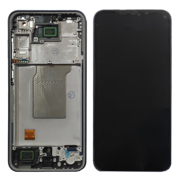 Samsung Galaxy A35 SM-A356 GH82-34221A дисплей (екран) та сенсор (тачскрін) чорний на рамці Amoled Awesome Navy