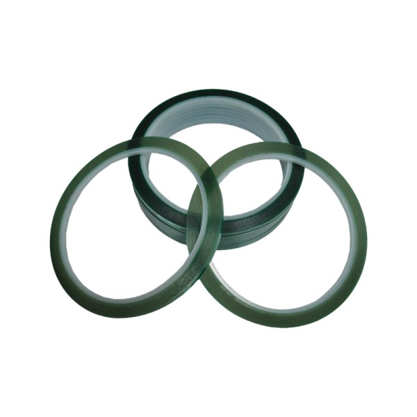 Зеленый термостойкий скотч, ширина 3 мм, длина 33 м