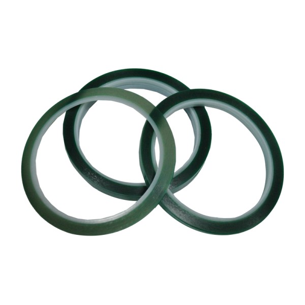 Зеленый термостойкий скотч, ширина 4 мм, длина 33 м