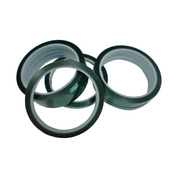 Зеленый термостойкий скотч, ширина 5 мм, длина 33 м