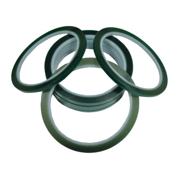 Зеленый термостойкий скотч, ширина 8 мм, длина 33 м