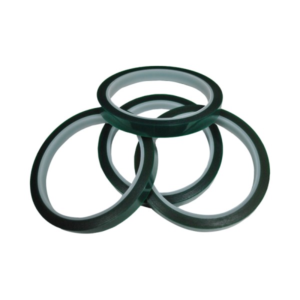 Зеленый термостойкий скотч, ширина 10 мм, длина 33 м