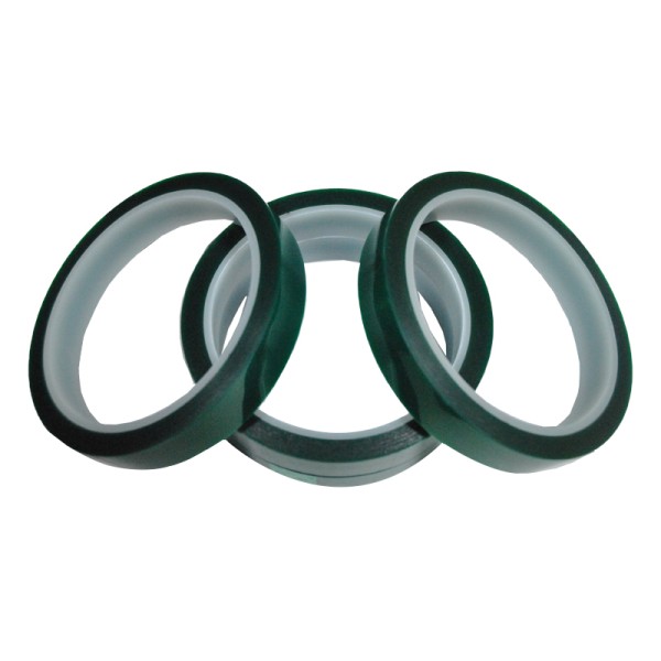 Зеленый термостойкий скотч, ширина 15 мм, длина 33 м