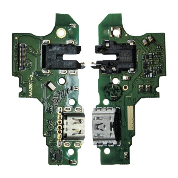 Oppo A15S (CPH2179) нижняя плата с разъёмом зарядки, наушников, микрофоном и компонентами