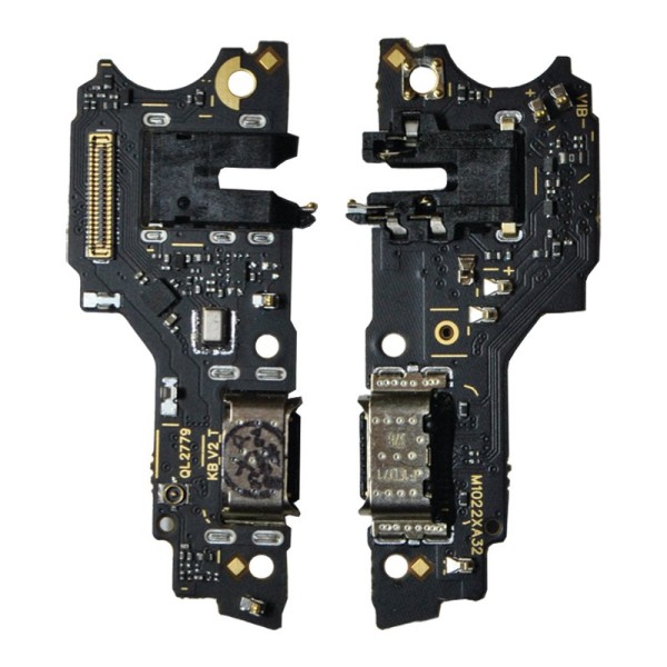 Oppo A53 (CPH2127) нижняя плата с разъёмом зарядки, наушников, микрофоном и компонентами