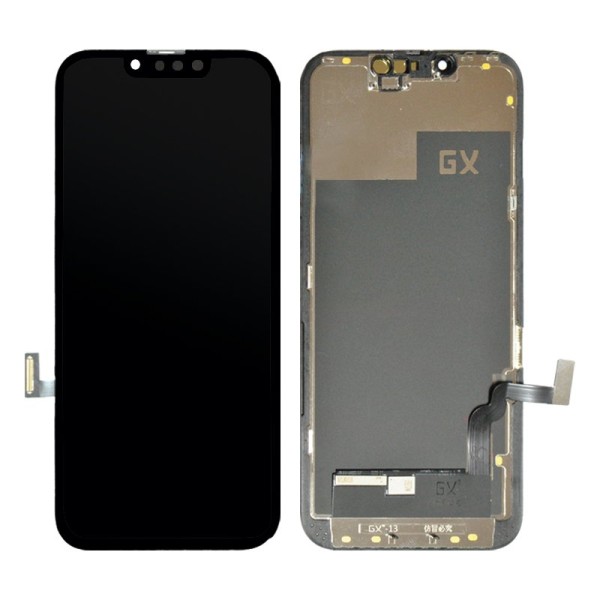 iPhone 13 дисплей (экран) и сенсор (тачскрин) черный Hard OLED GX 