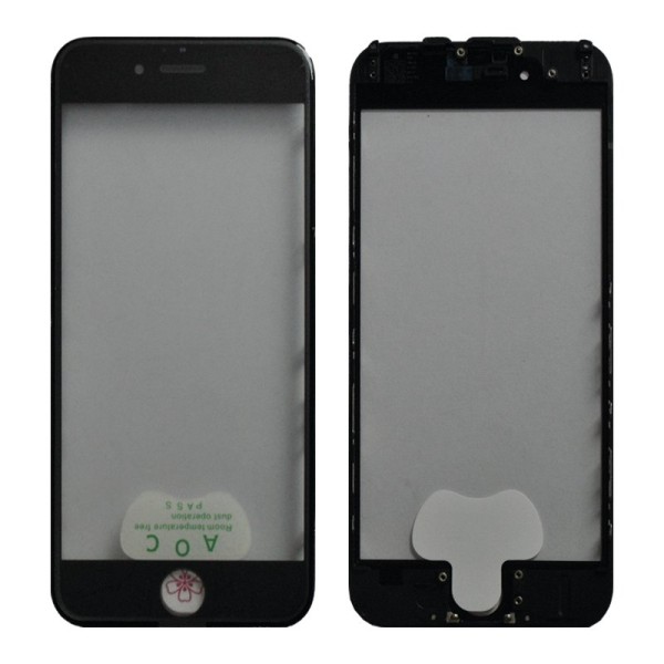 iPhone 6 стекло для ремонта с OCA пленкой и рамкой