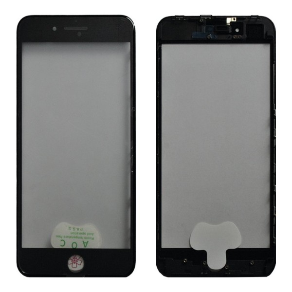 iPhone 8 Plus стекло для ремонта с OCA пленкой и рамкой