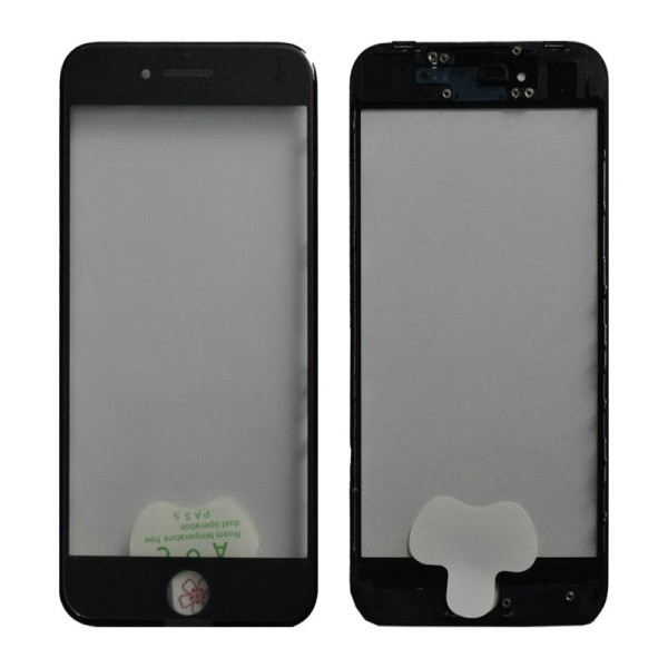 iPhone 8 стекло для ремонта с OCA пленкой и рамкой