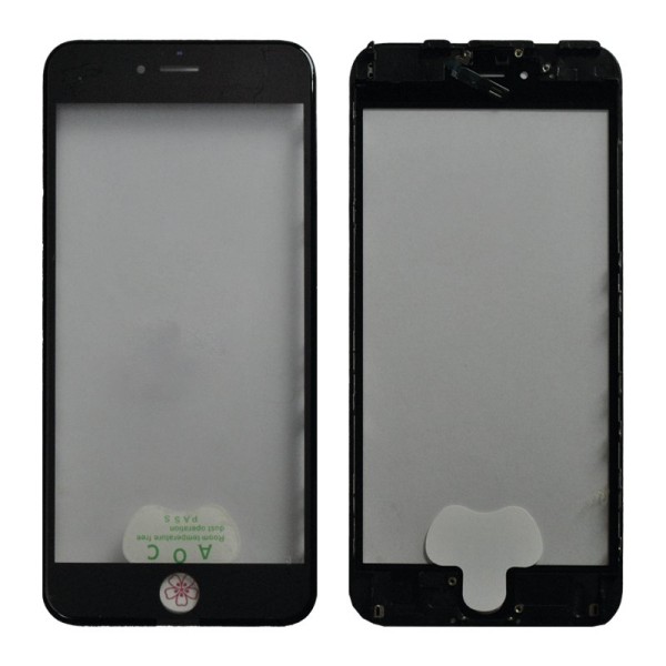 iPhone 6S Plus стекло для ремонта с OCA пленкой и рамкой