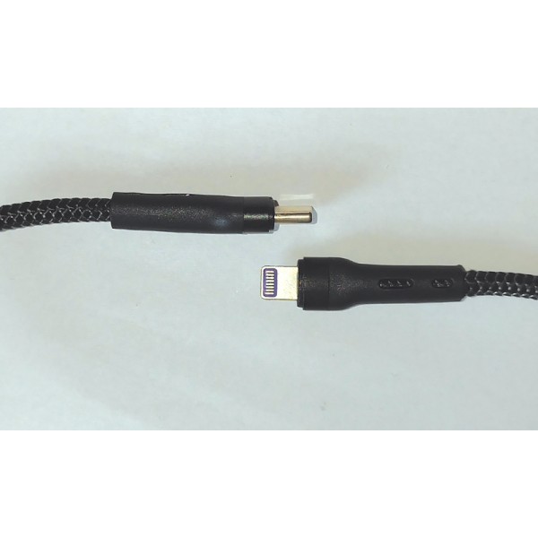 Кабель USB Type-C to Lightning PD Black 6A