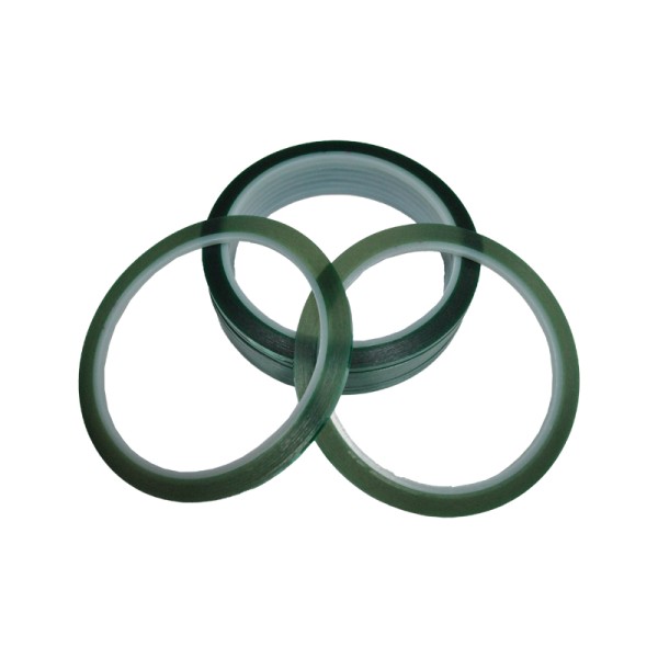 Зелений термостійкий скотч, ширина 3 мм, довжина 33 м.