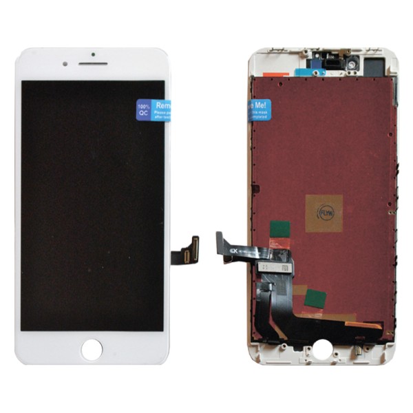 iPhone 8 Plus дисплей (экран) и сенсор (тачскрин) белый AAA 
