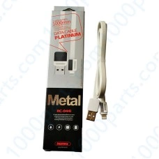 Белый кабель зарядный Remax RC-044i Lightning