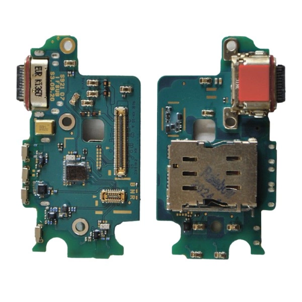Samsung Galaxy S24 SM-S921 нижняя плата с разъёмом зарядки, микрофоном и SIM-коннектором